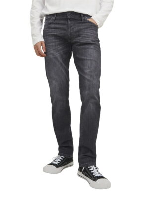 Jack & Jones Herren Jeans JJIGLENN JJFOX BL 655 50SPS - Slim Fit - Schwarz - Black Denim