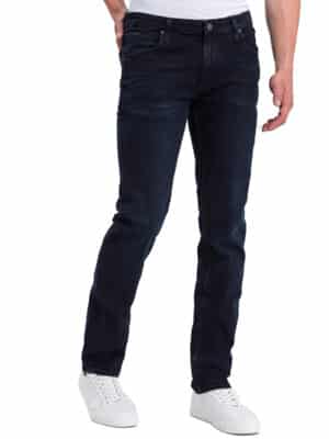 Cross Jeans Herren Jeans Damien - Slim Fit - Blau - Blue Black