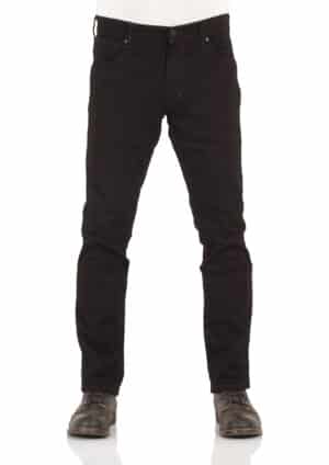 Wrangler Herren Jeans Greensboro - Regular Fit - Schwarz - Black Valley