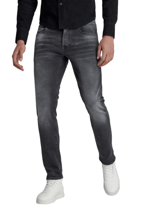 G-Star Herren Jeans 3301 Slim Fit - Grau - Antic Charcoal