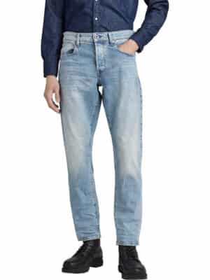 G-Star Herren Jeans 3301 REGULAR TAPERED - Tapered Fit - Blau - Light Indigo Aged