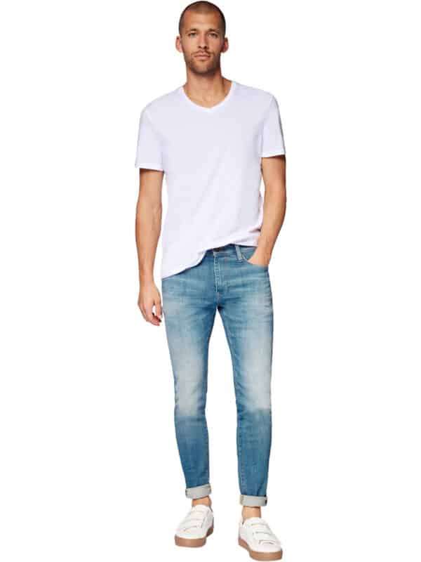 Mavi Herren Jeans James - Skinny Fit - Blau - Ash Blue Ultra Move