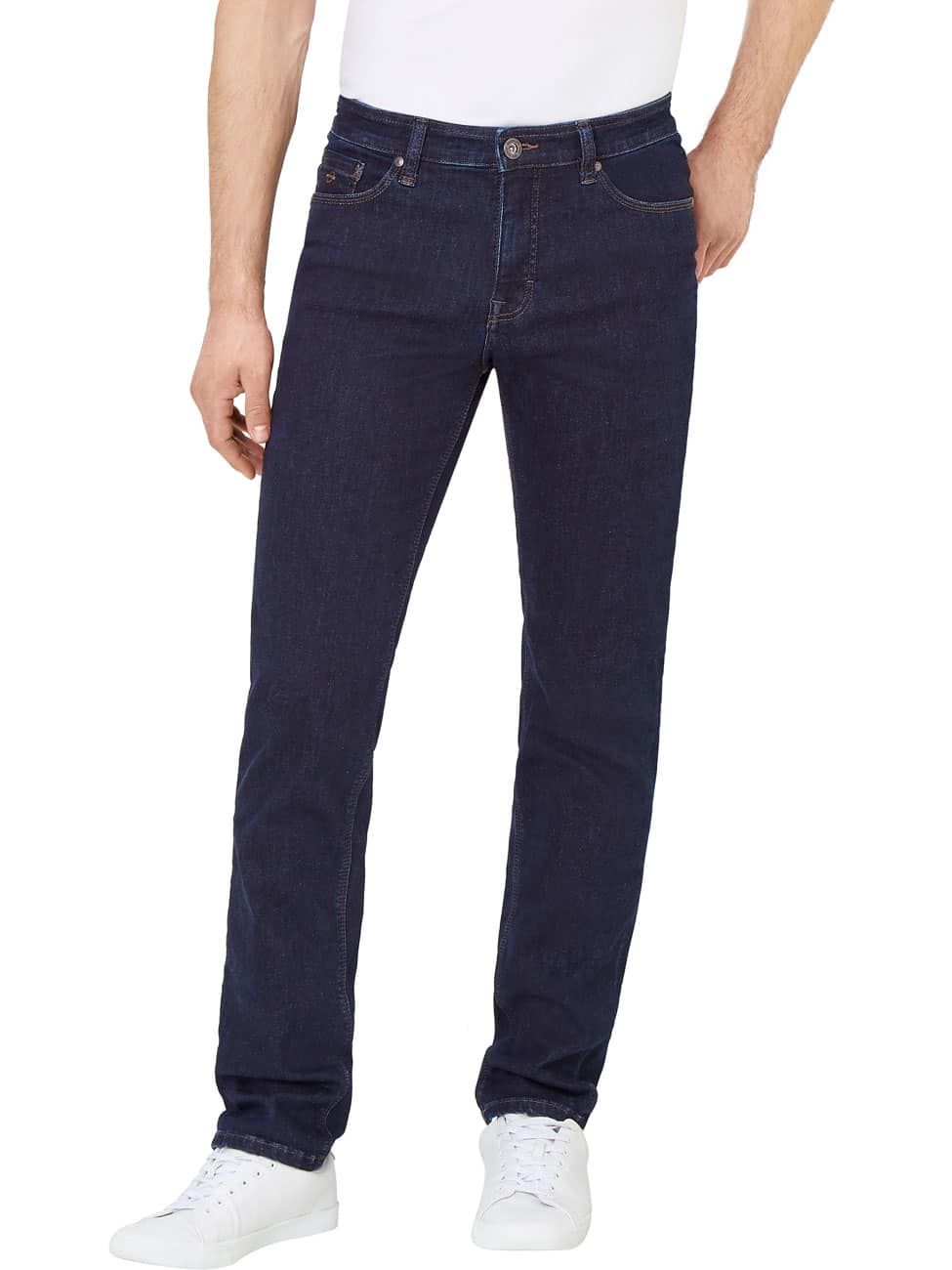 Paddock`s Herren Jeans Ranger Pipe - Slim Fit - Blau - Blue Dark Stone Motion & Comfort