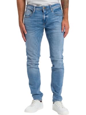 Cross Jeans Herren Jeans Jimi - Slim Tapered Fit - Blau - Light Blue