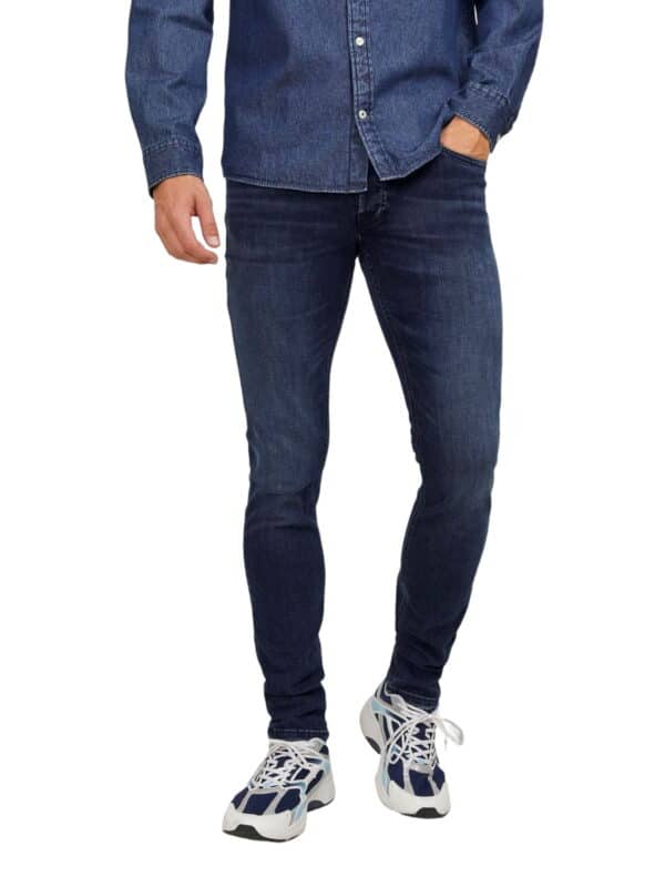 Jack & Jones Herren Jeans JJIGLENN JJORIGINAL AM 812 - Slim Fit - Blau - Blue Denim