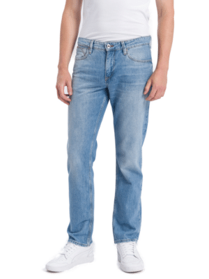 Cross Jeans Herren Jeans DYLAN - Regular Fit - Blau - Sky Blue Used