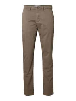 Selected Homme Herren Chino Hose SLHSLIM-NEW MILES - Slim Fit Blau Grau Grün