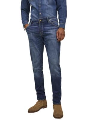 Jack & Jones Herren Jeans JJIGLENN JJFOX GE 348 - Slim Fit - Blau - Blue Denim