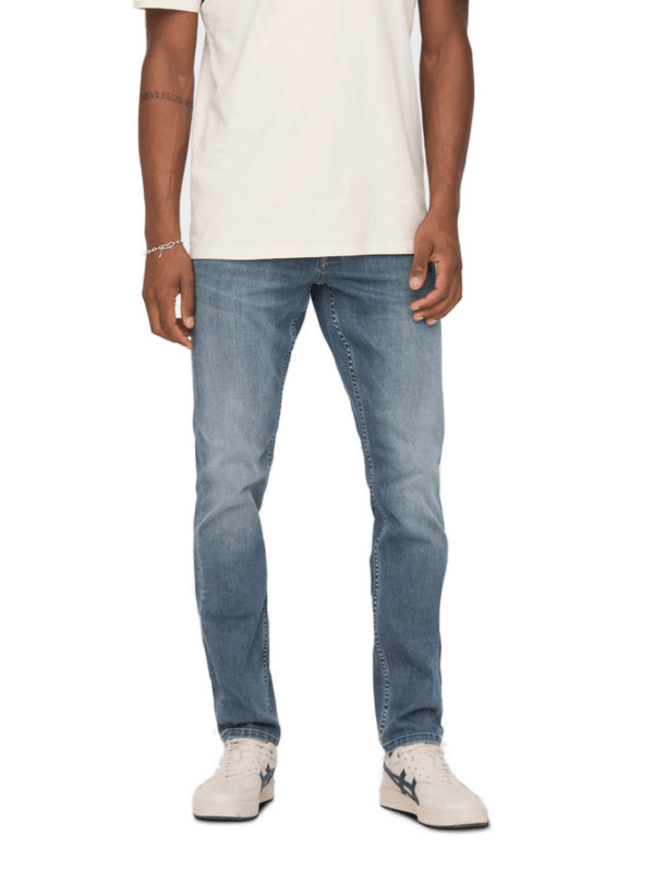 Only & Sons Herren Jeans ONSLOOM SLIM 4604 - Slim Fit - Blau - Dark Blue Denim