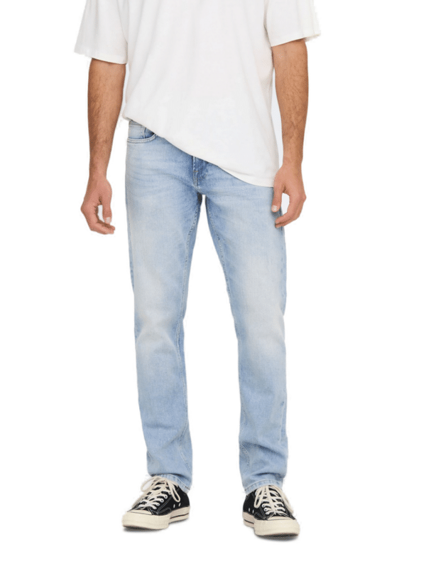 Only & Sons Herren Jeans ONSWEFT 4873 - Regular Fit - Blau - Light Blue Denim