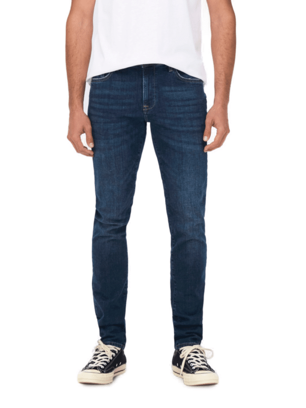 Only & Sons Herren Jeans ONSLOOM SLIM 4514 - Slim Fit - Blau - Dark Blue Denim