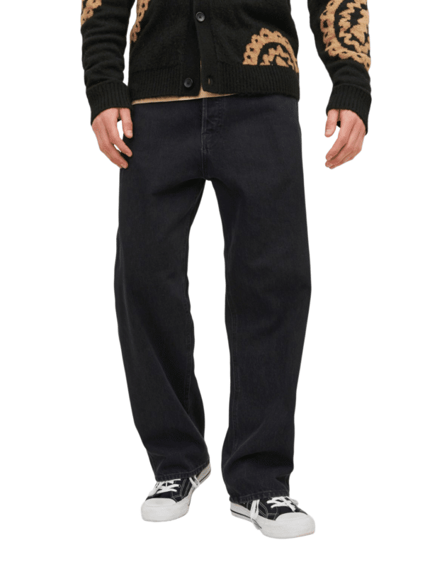 Jack & Jones Herren Jeans JJIALEX JJORIGINAL SBD 306 - Baggy Fit - Schwarz - Black Denim