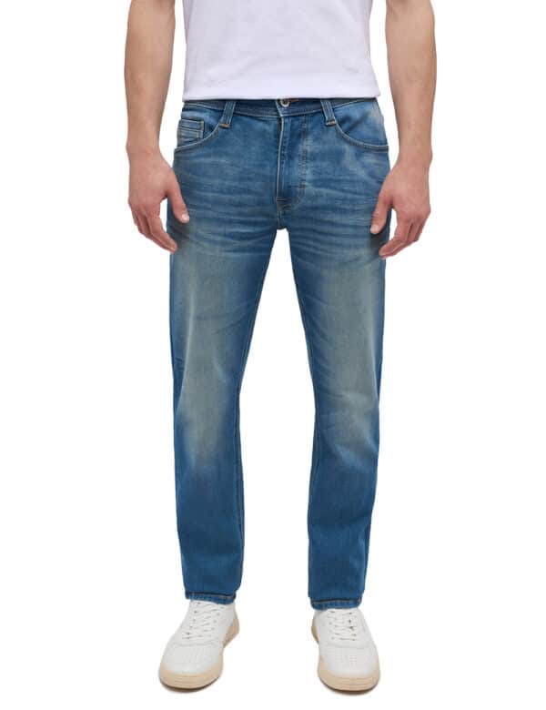 Mustang Herren Jeans OREGON SLIM K - Slim Fit - Blau - Mid Blue Denim