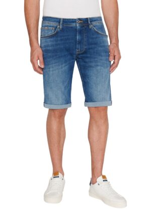 Pepe Jeans Herren Jeans Short STRAIGHT SHORT - Regular Fit - Blau - Blue Denim