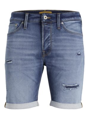 Jack & Jones Herren Jeans Short JJIRICK JJICON GE 633- Relgular Fit - Blau - Blue Denim