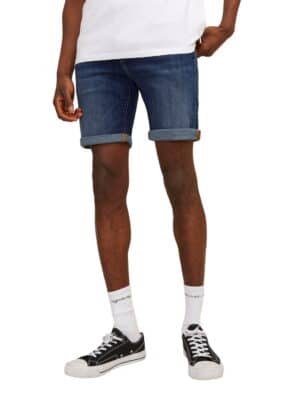 Jack & Jones Herren Jeans Short JJIRICK JJFOX CB 038- Relgular Fit - Blau - Blue Denim