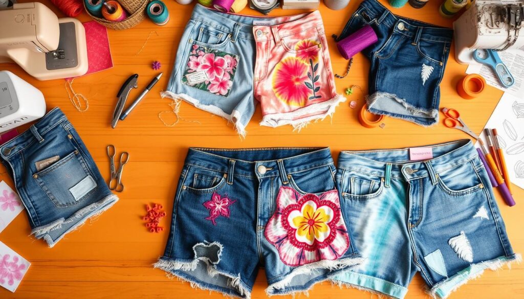 Kreative Upcycling-Ideen für personalisierte Shorts